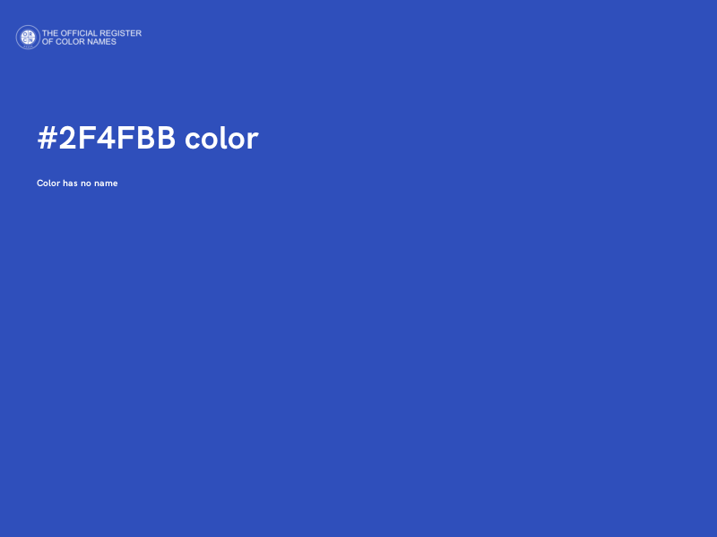 #2F4FBB color image