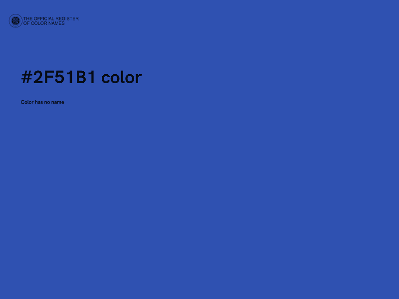 #2F51B1 color image