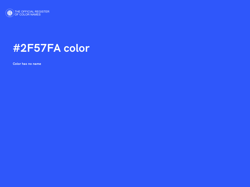 #2F57FA color image