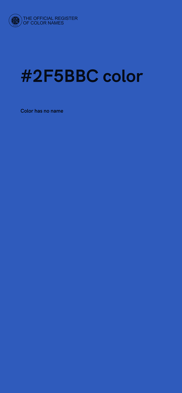 #2F5BBC color image