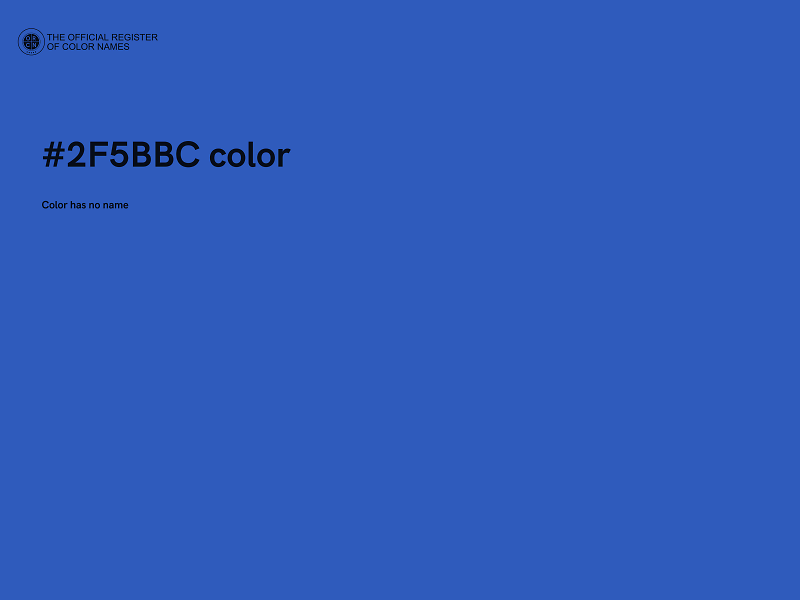 #2F5BBC color image
