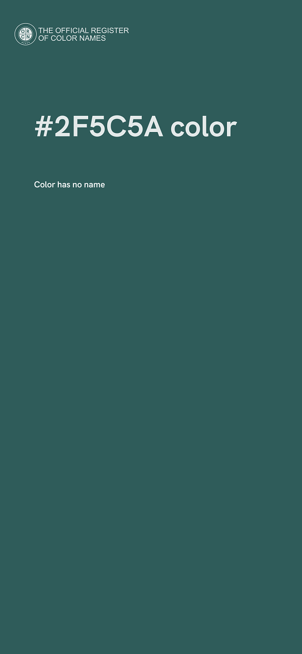 #2F5C5A color image