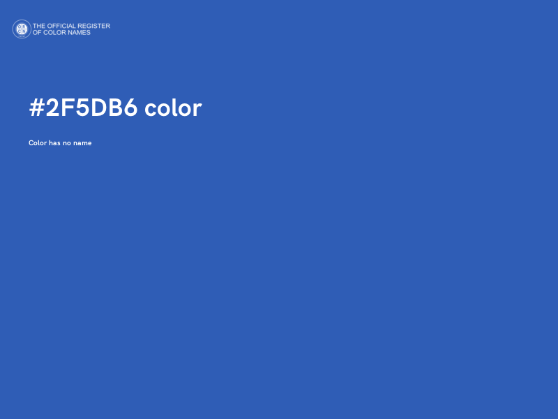 #2F5DB6 color image