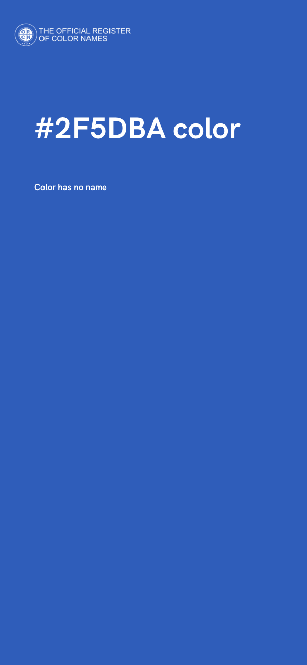 #2F5DBA color image