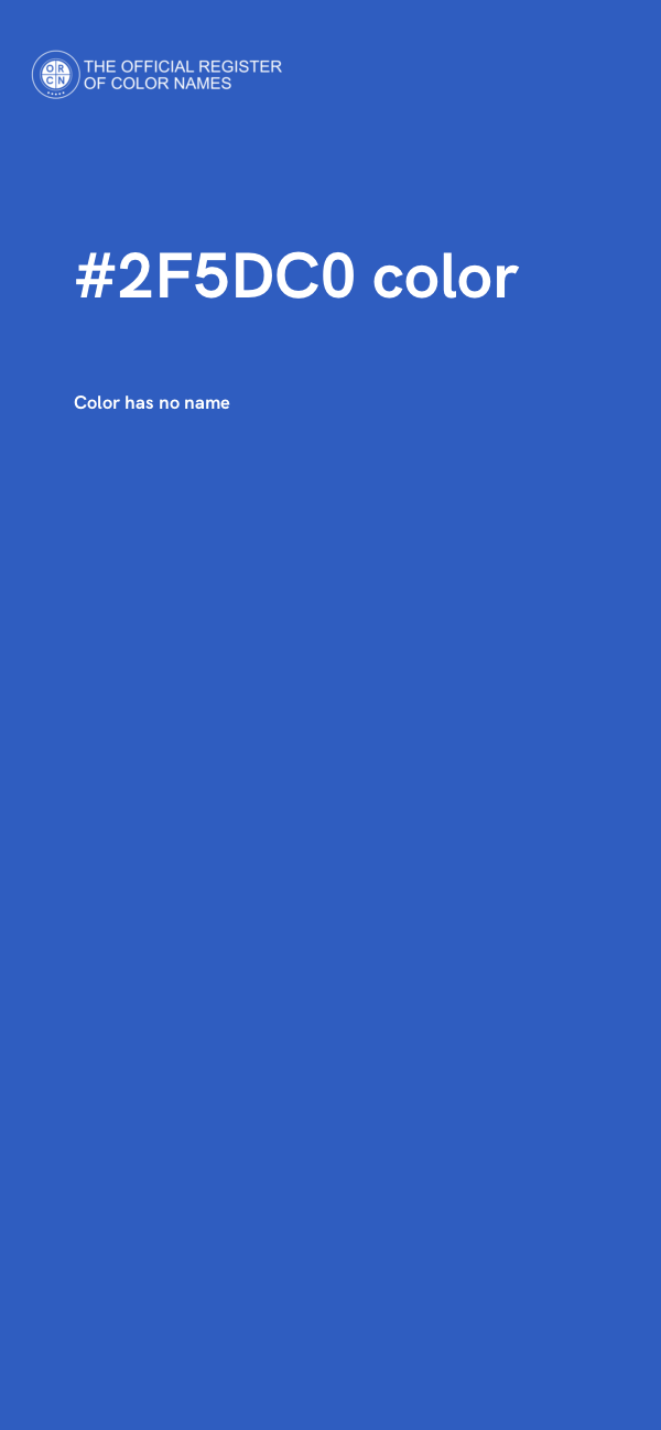 #2F5DC0 color image