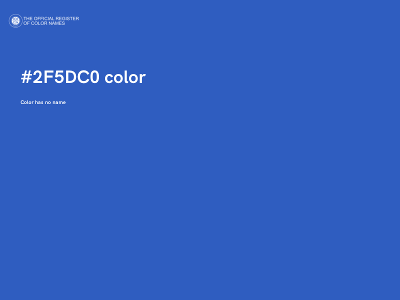 #2F5DC0 color image