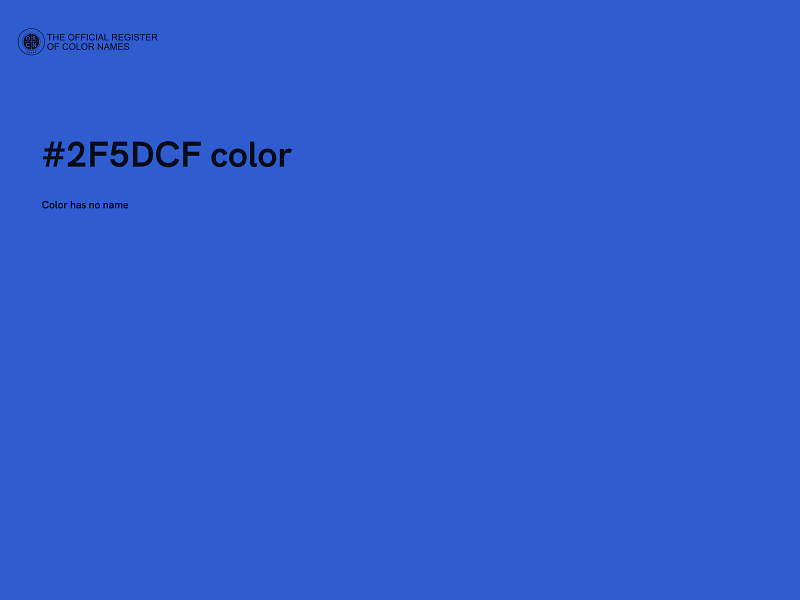 #2F5DCF color image