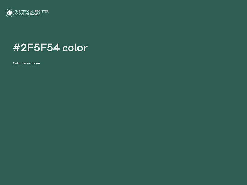#2F5F54 color image