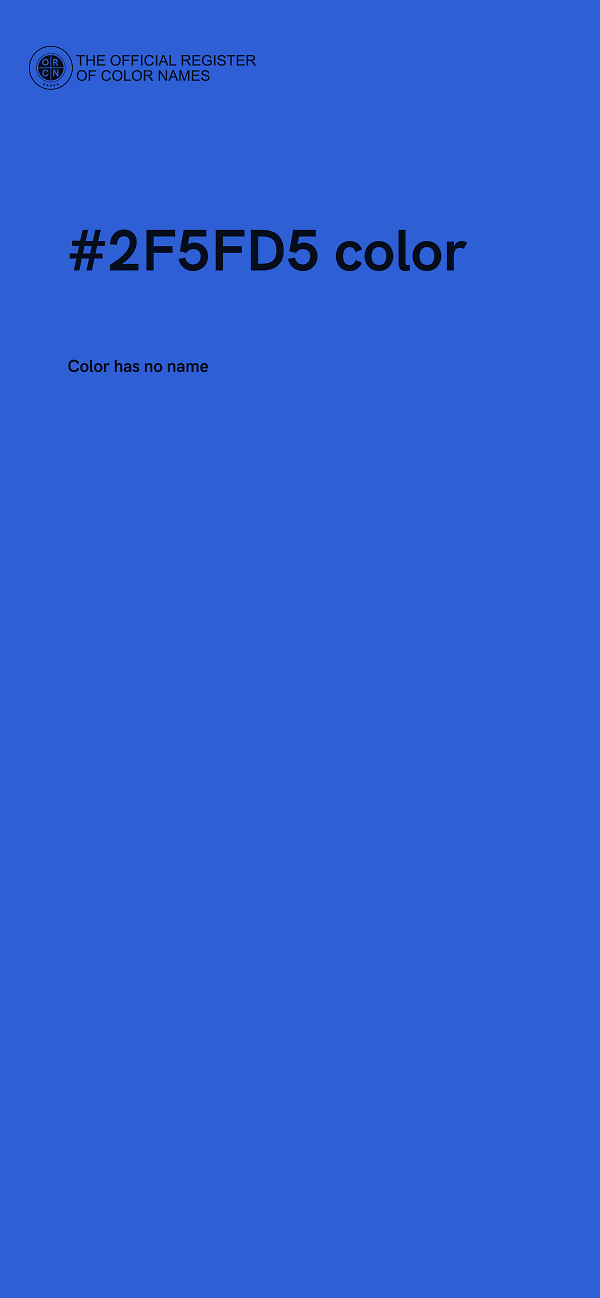 #2F5FD5 color image
