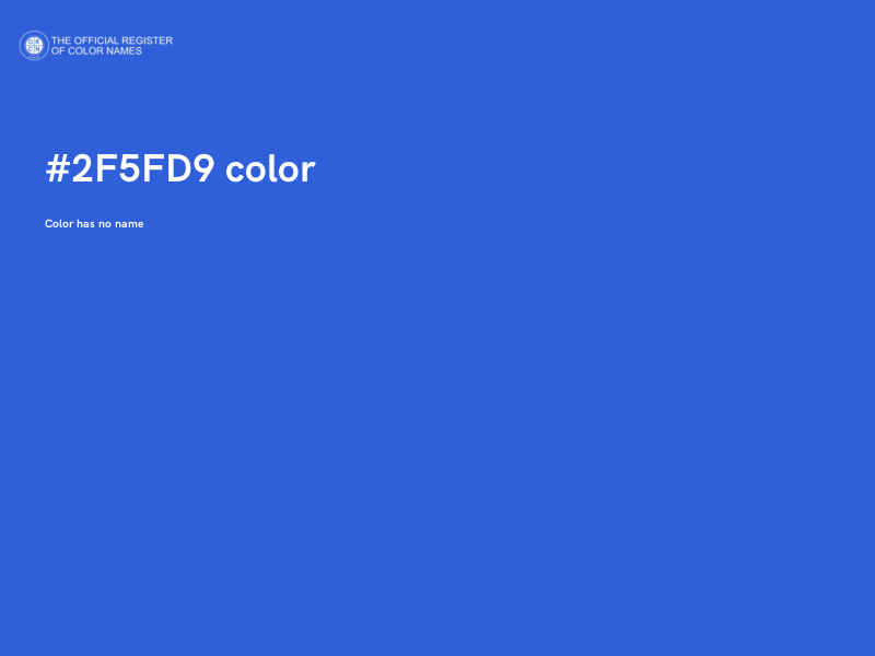 #2F5FD9 color image