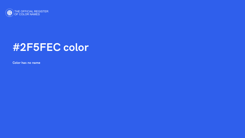 #2F5FEC color image