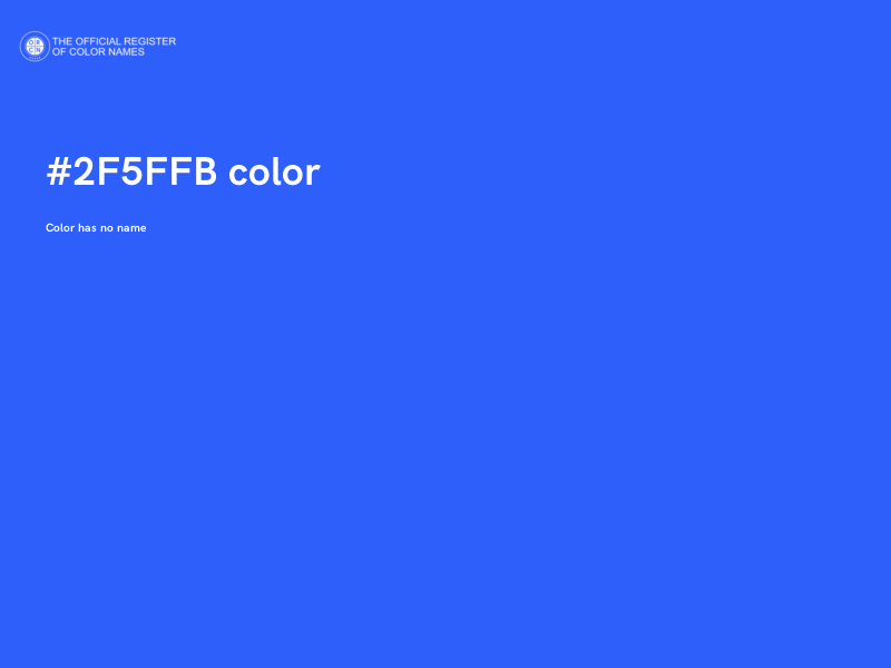 #2F5FFB color image