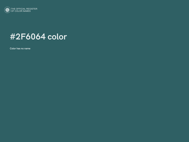 #2F6064 color image