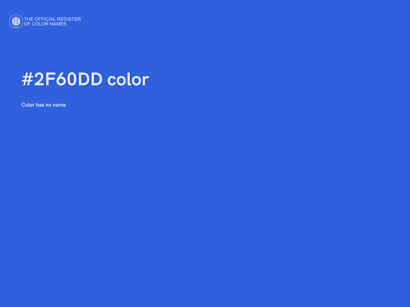 #2F60DD color image