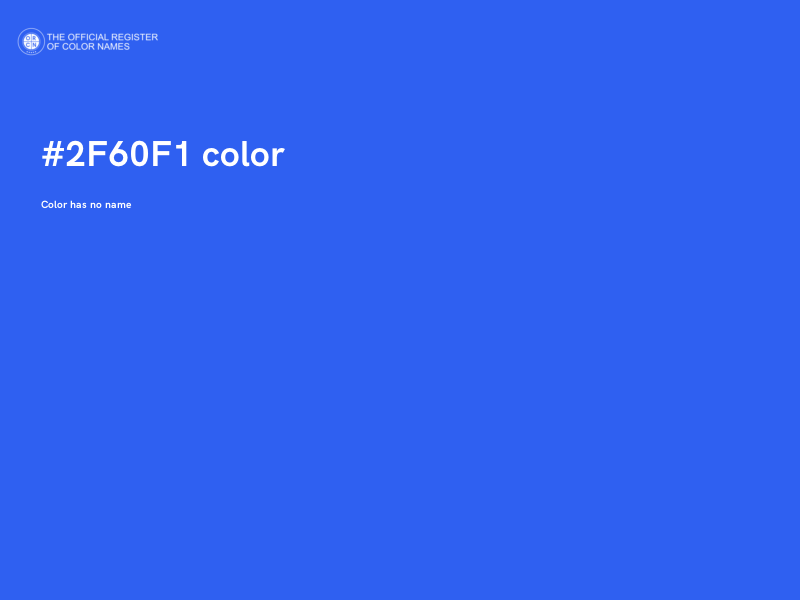 #2F60F1 color image