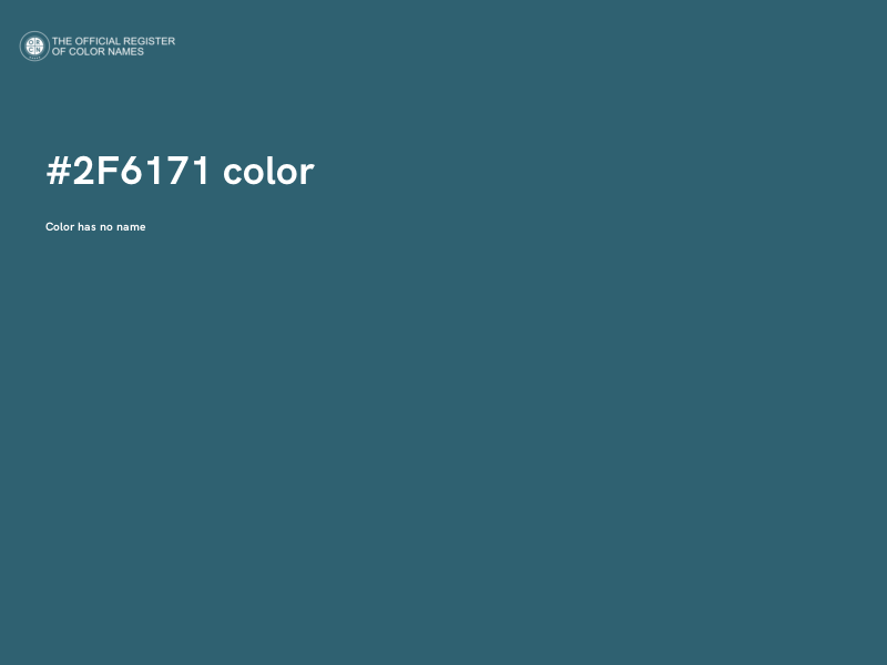 #2F6171 color image