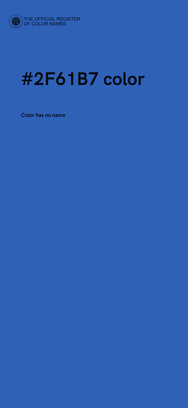#2F61B7 color image