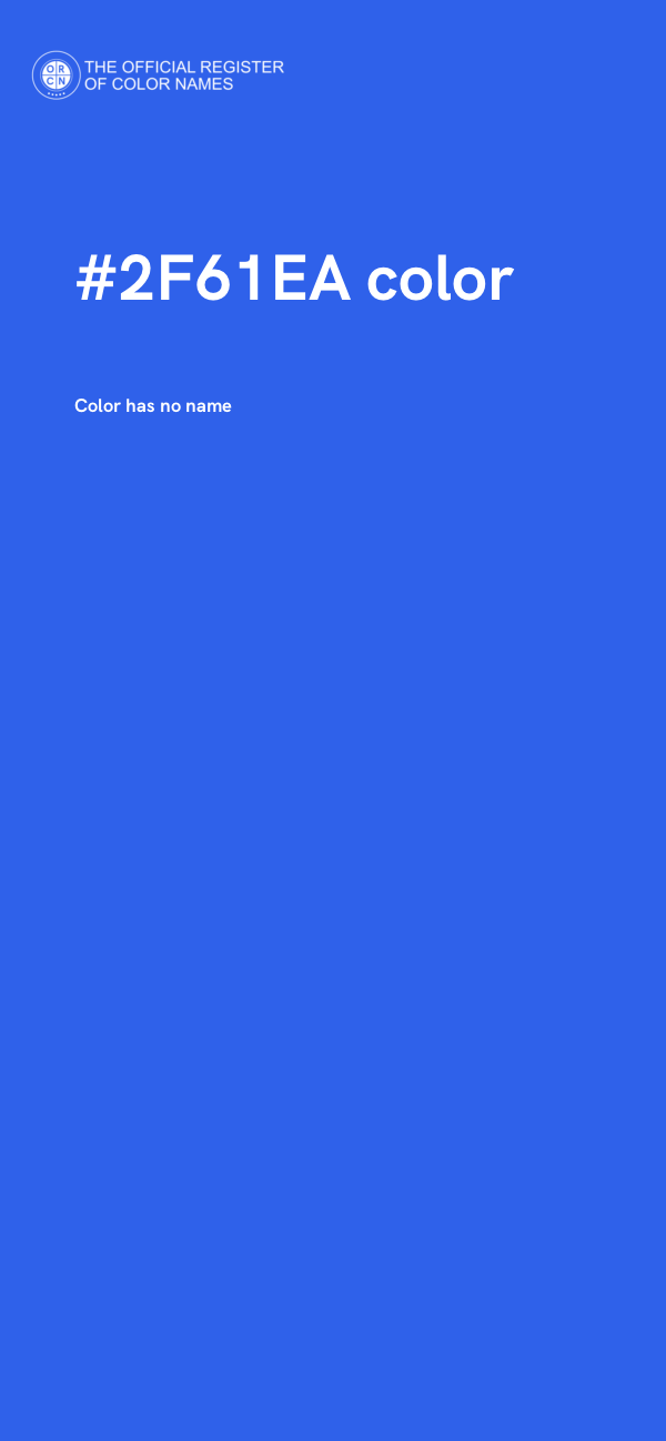 #2F61EA color image