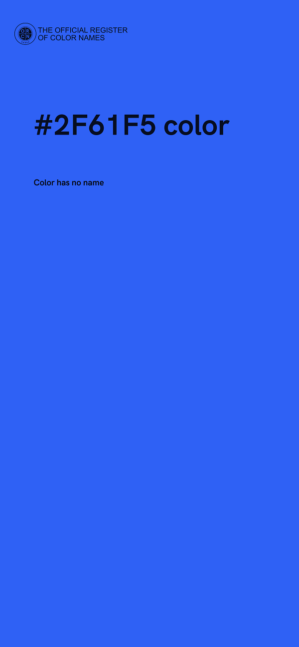 #2F61F5 color image