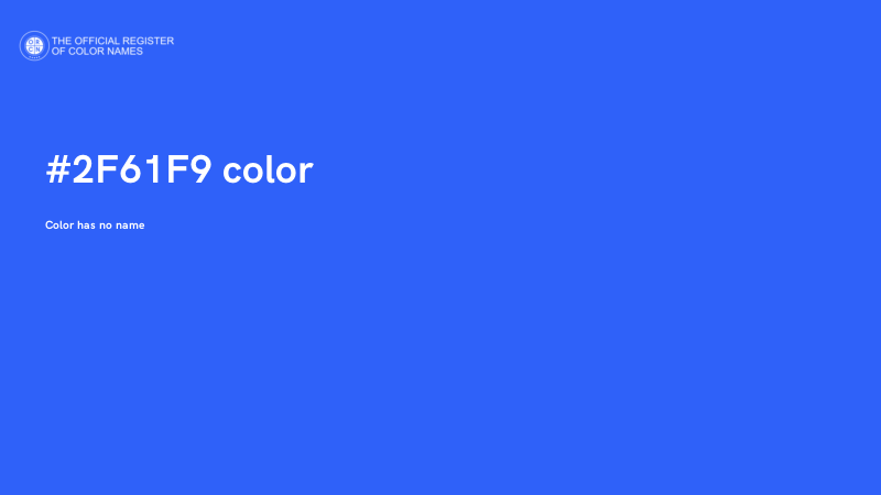 #2F61F9 color image