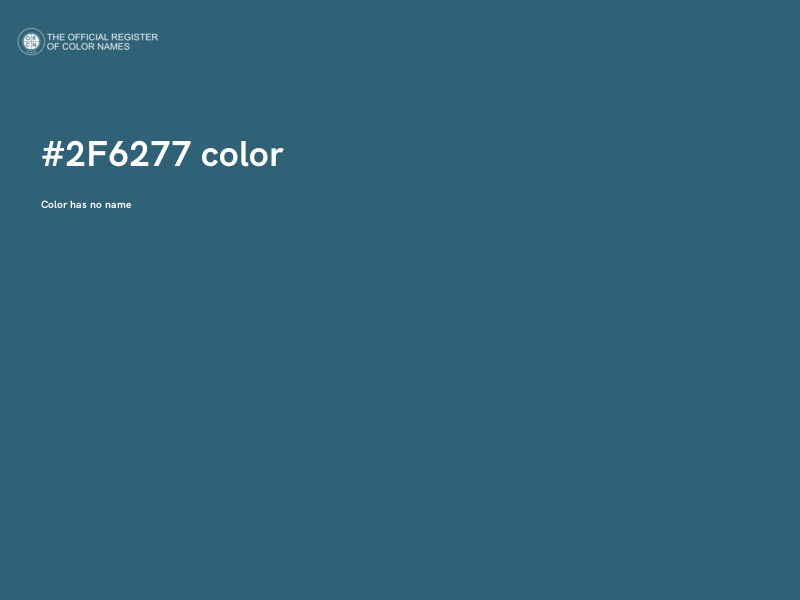 #2F6277 color image