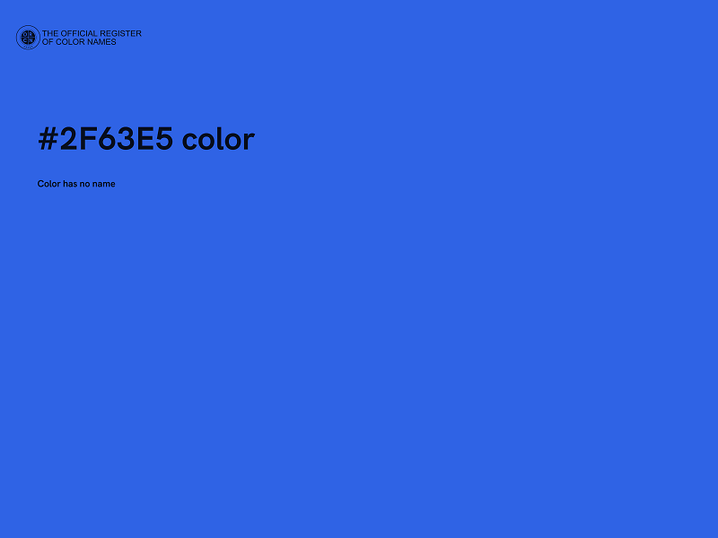 #2F63E5 color image