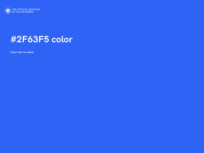 #2F63F5 color image