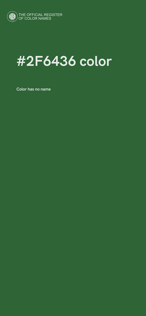 #2F6436 color image