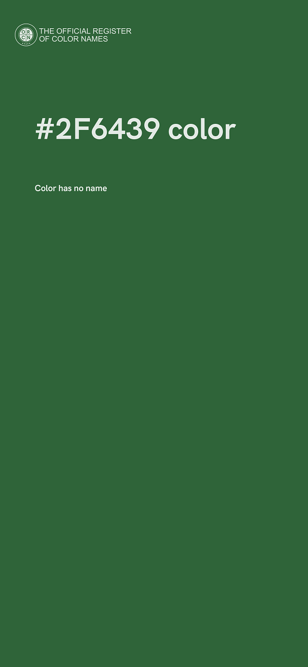 #2F6439 color image