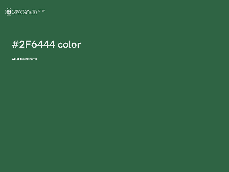 #2F6444 color image