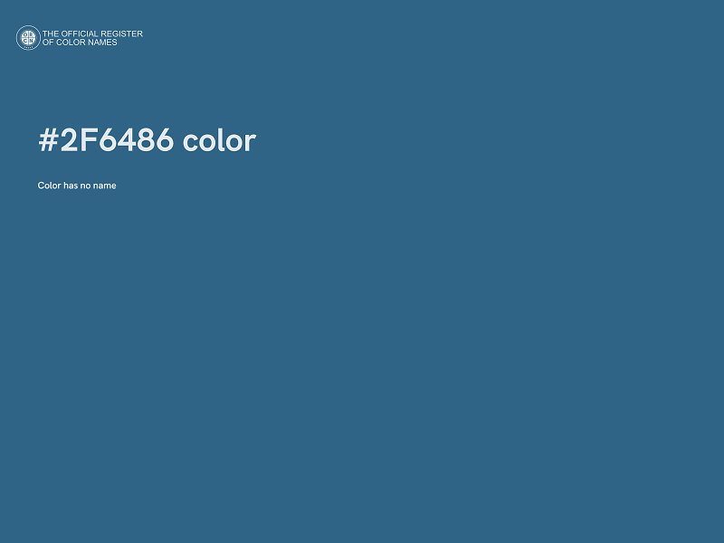 #2F6486 color image