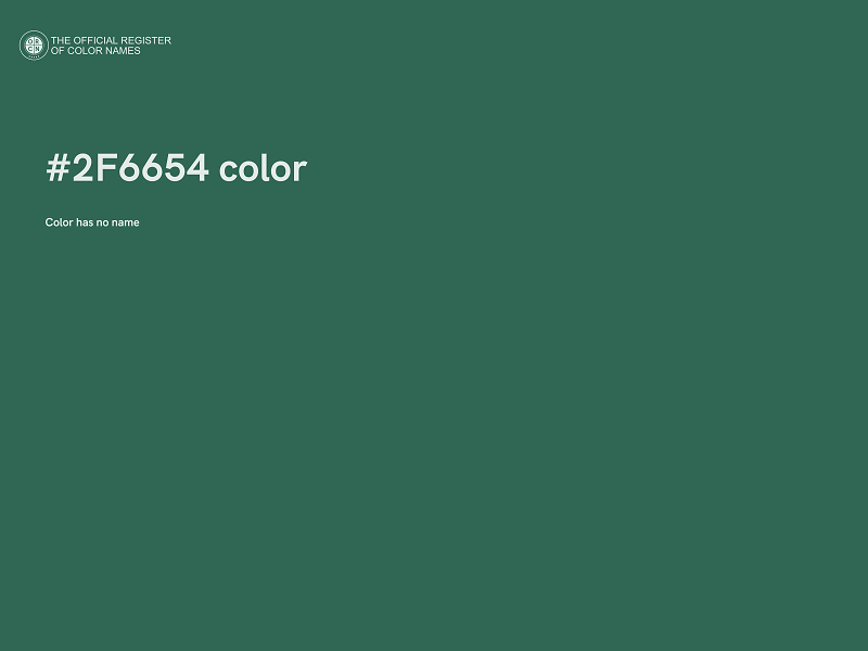 #2F6654 color image