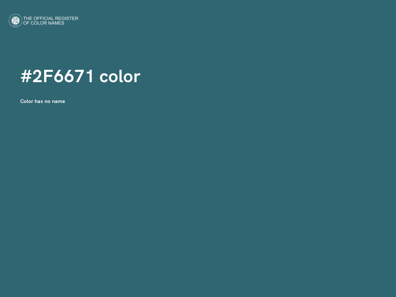 #2F6671 color image