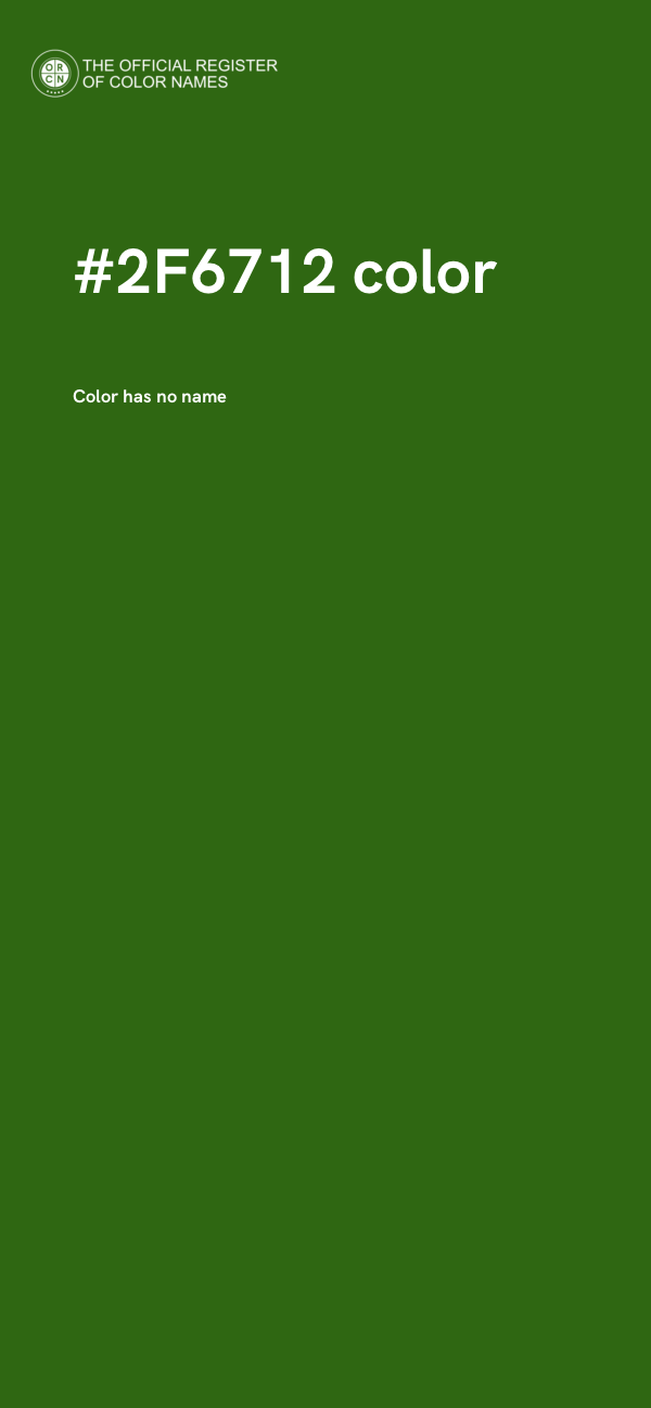 #2F6712 color image