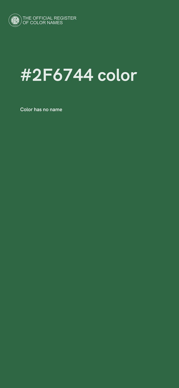 #2F6744 color image