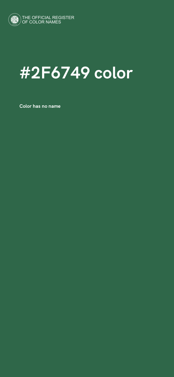 #2F6749 color image