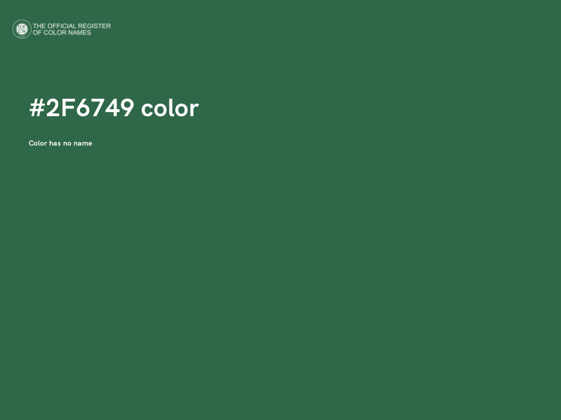 #2F6749 color image