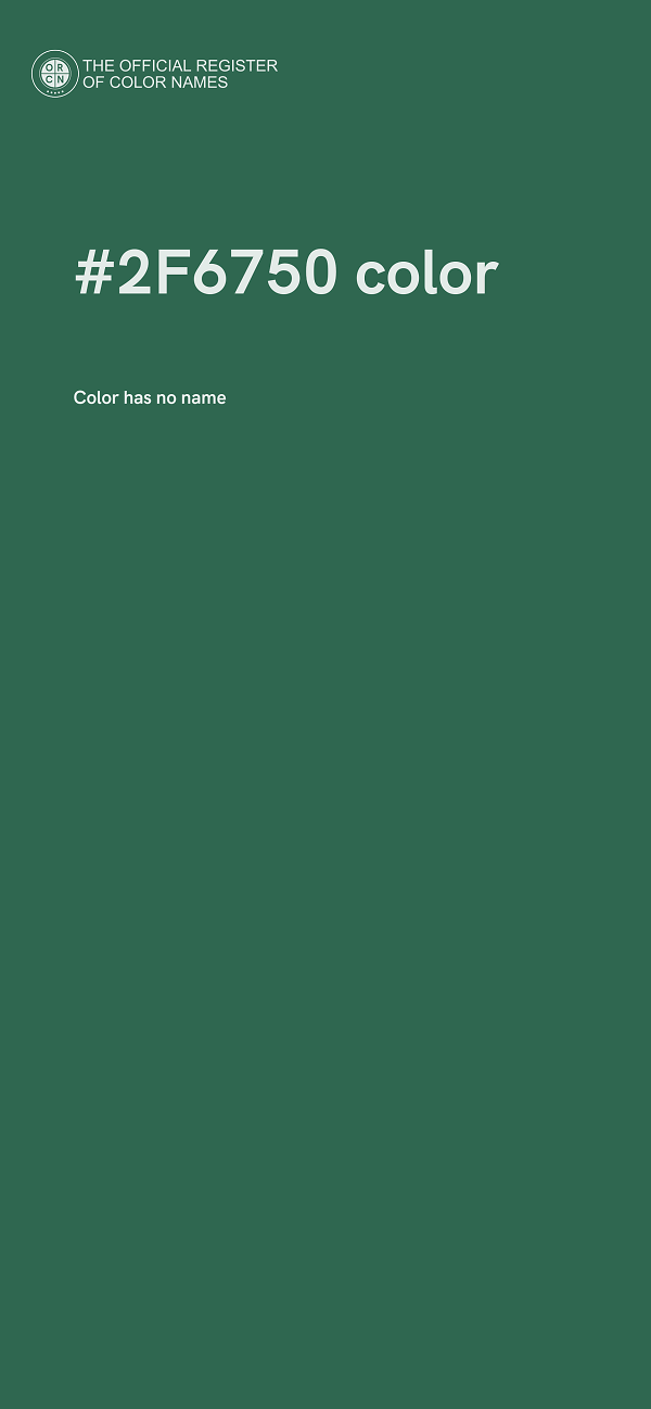 #2F6750 color image