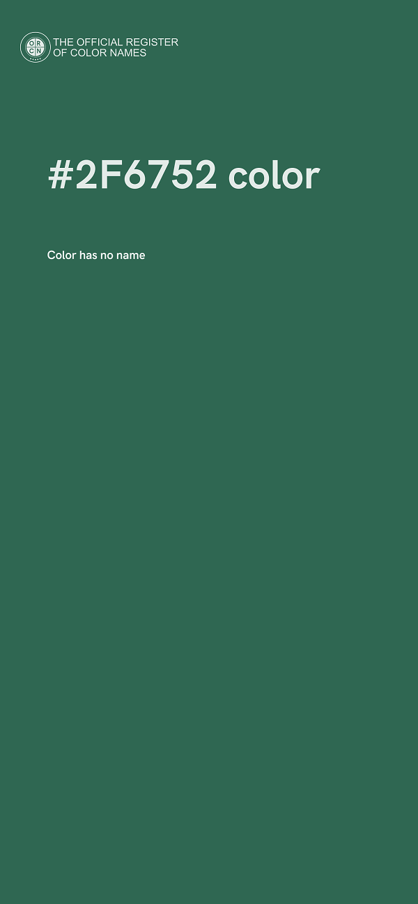 #2F6752 color image
