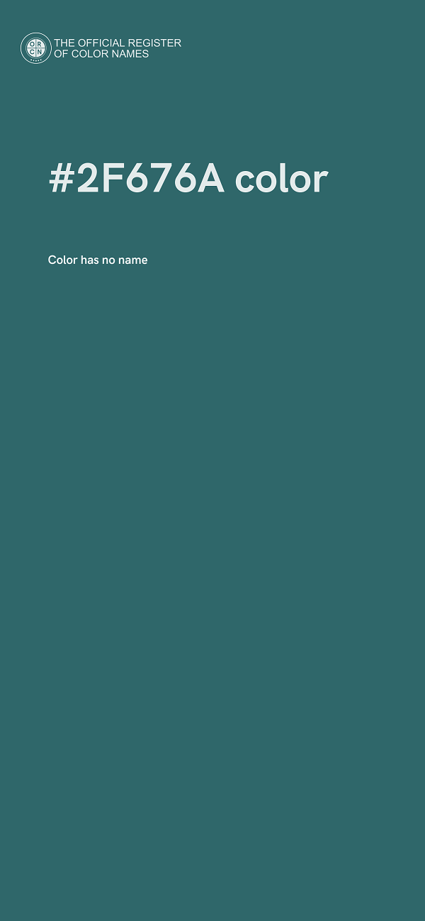 #2F676A color image