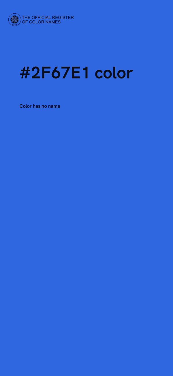 #2F67E1 color image