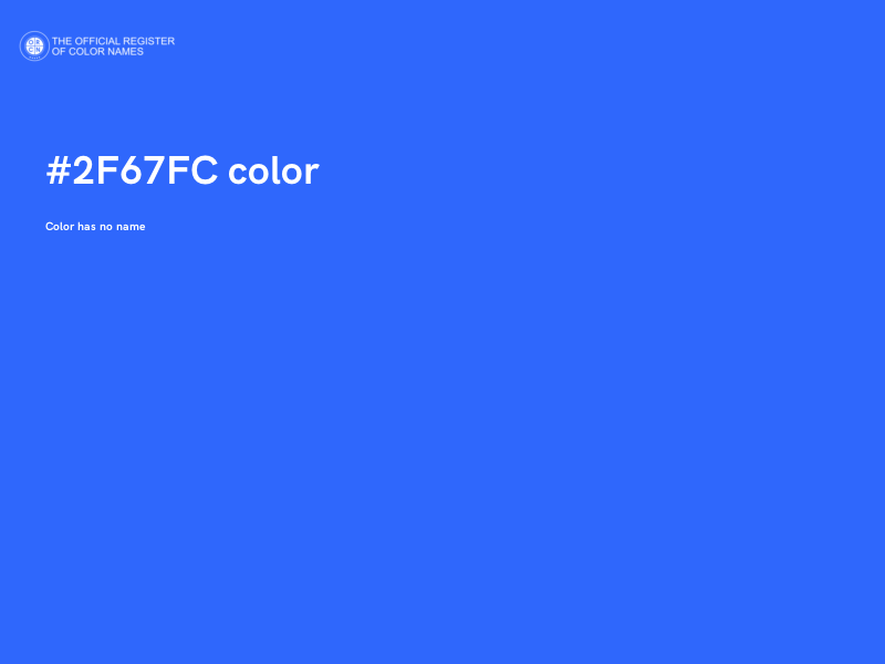 #2F67FC color image