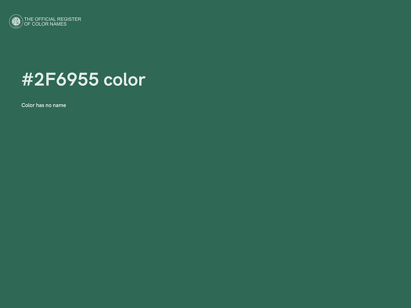 #2F6955 color image