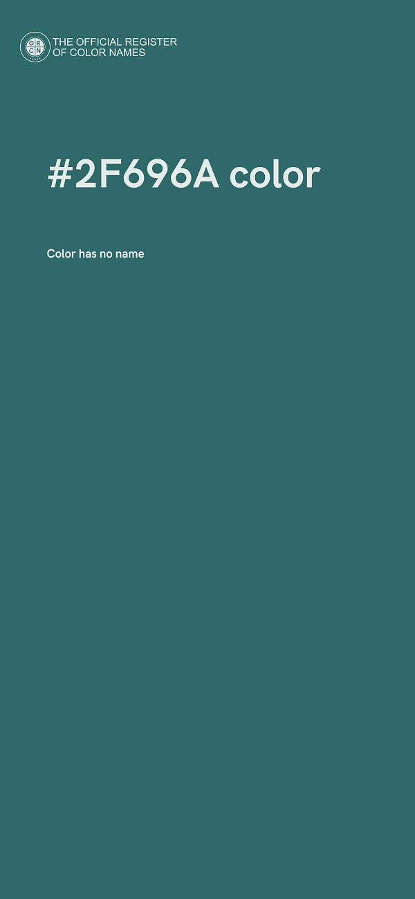 #2F696A color image