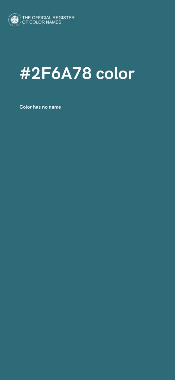#2F6A78 color image