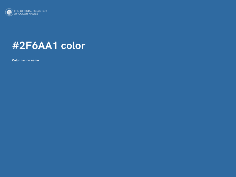#2F6AA1 color image