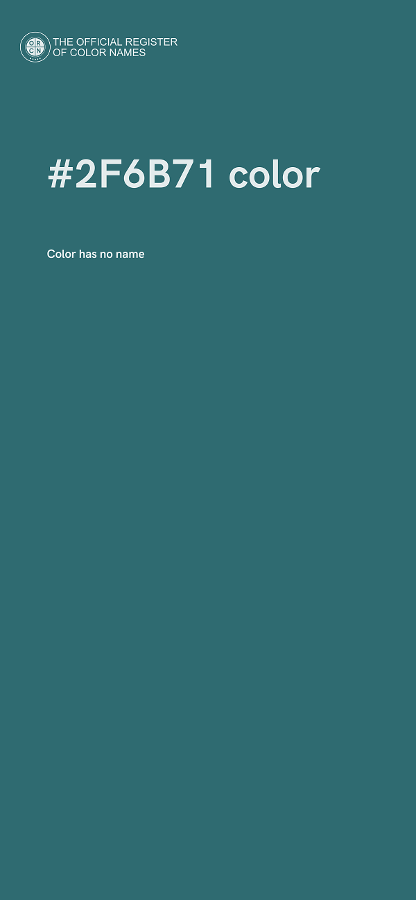 #2F6B71 color image