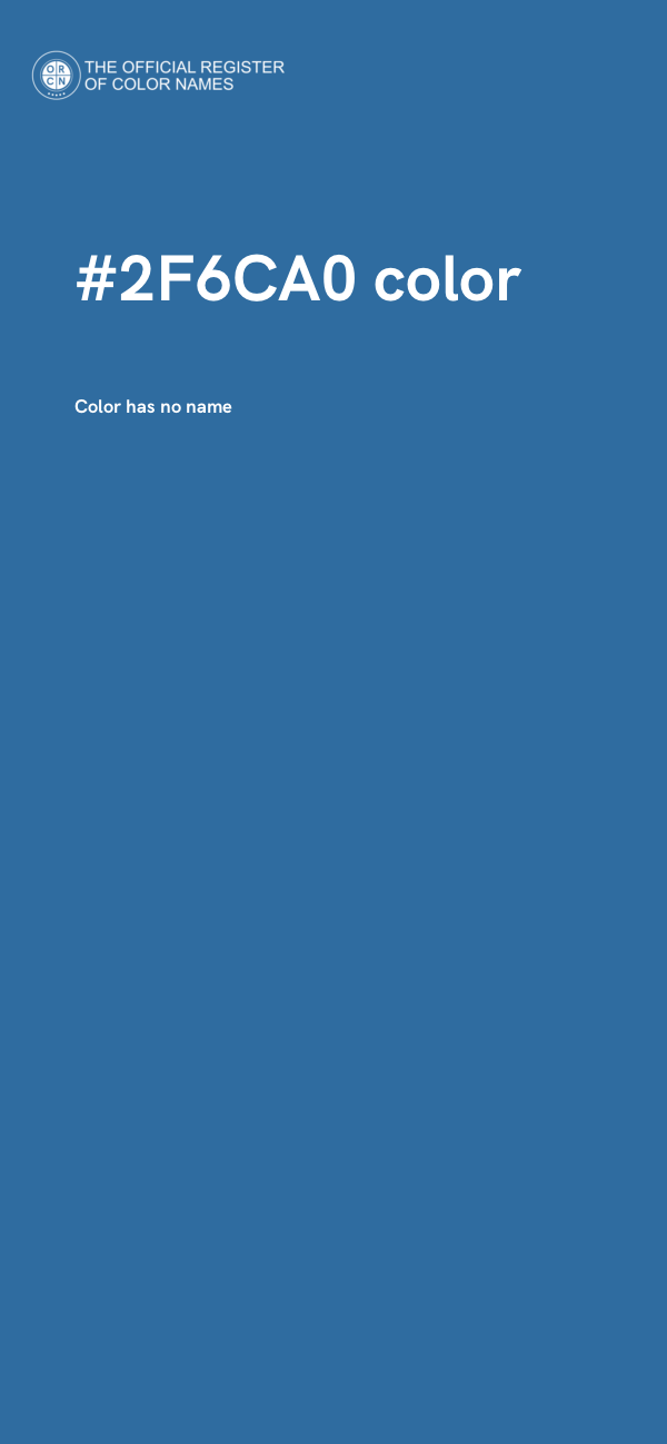 #2F6CA0 color image
