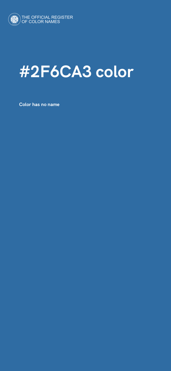 #2F6CA3 color image
