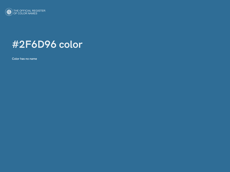 #2F6D96 color image